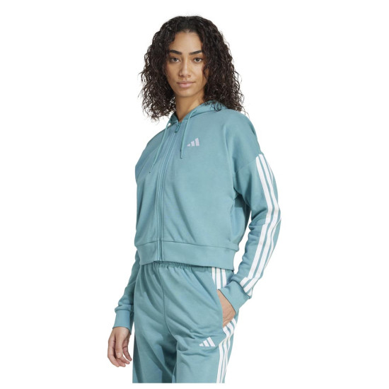 Adidas Γυναικεία ζακέτα Essentials 3-Stripes French Terry Full-Zip Hoodie